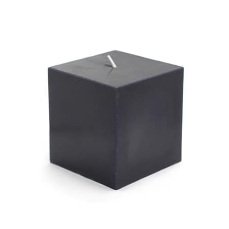 Zest Candle Zest Candle CPZ-135-12 3 x 3 in. Black Square Pillar Candles -12pcs-Case- Bulk CPZ-135_12